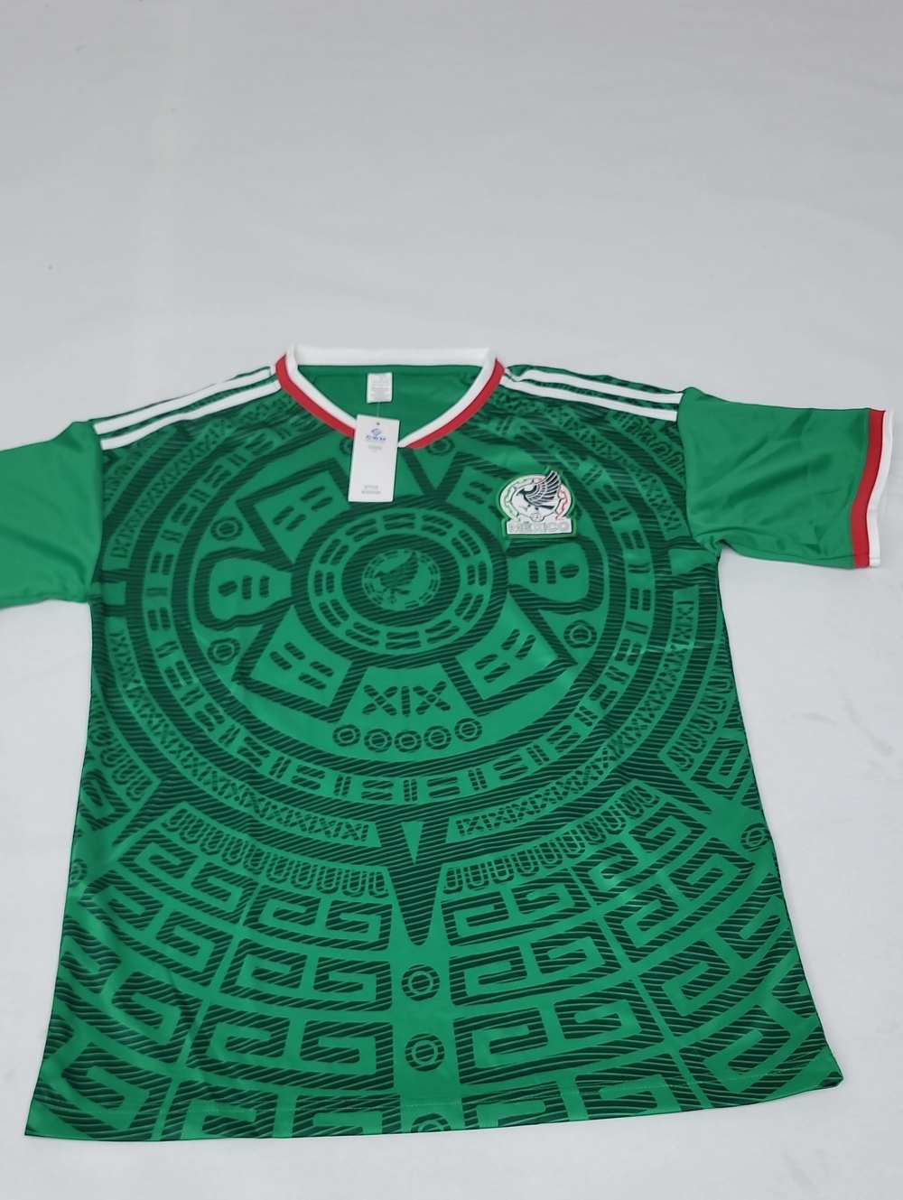 Mexico Green Aztec Print Soccer Jersey
